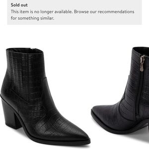 Blondo weatherproof leather western booties
